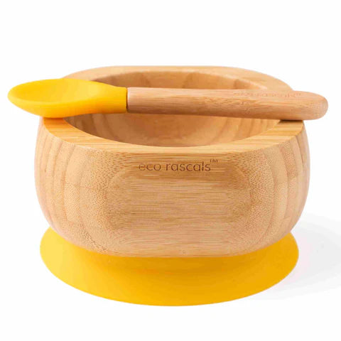 Bowl & Spoon - Yellow