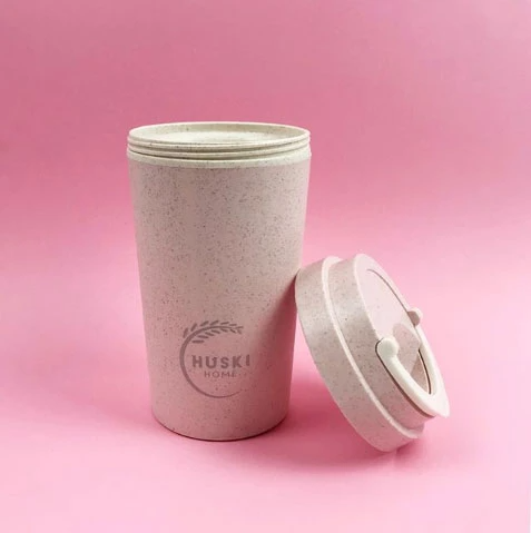 Huski Home sustainable travel cup in rose - 400ml