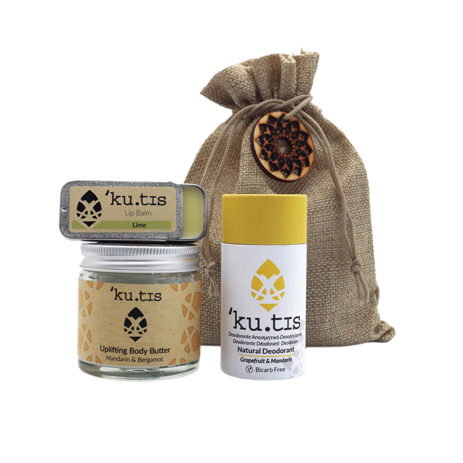 Citrus Gift Pouch - Deoderant, lip balm, and body butter