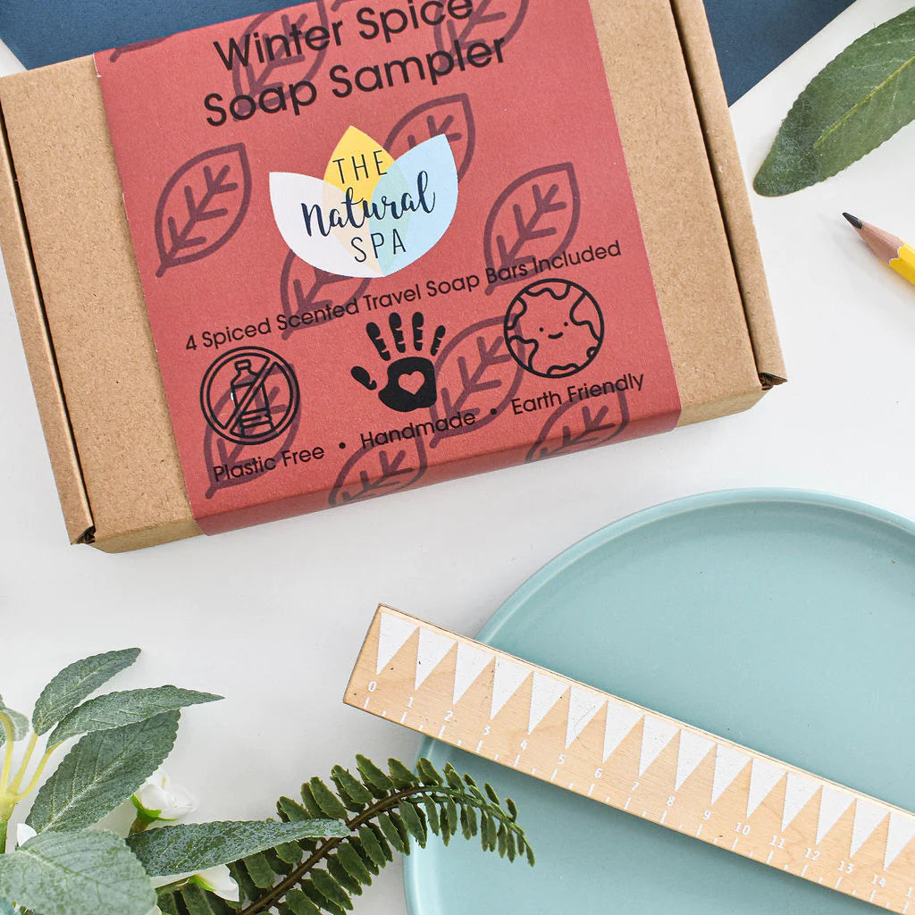 Winter Spice Soap Trial Box - 4 pieces of handmade soap - Letterbox sized