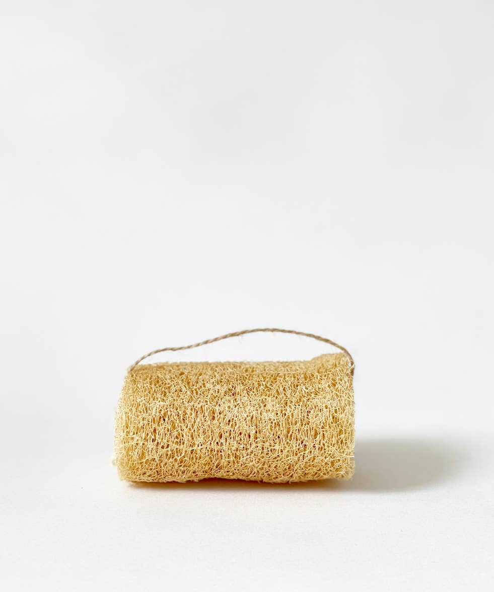 Natural loofah cleaning sponge