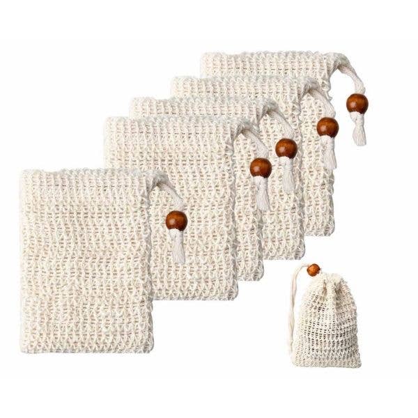 Soap Bag - Sisal | Natural Fibre Mesh Soap Pouch Sack