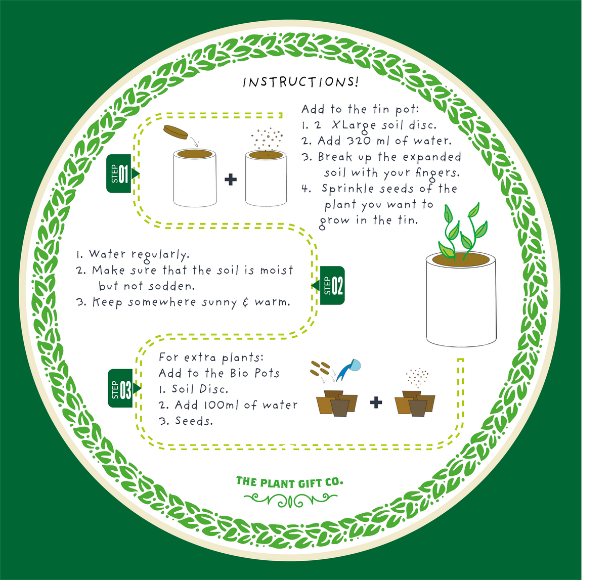 Big Bee Happiness Eco Plant Grow Kit, Gardening Gift