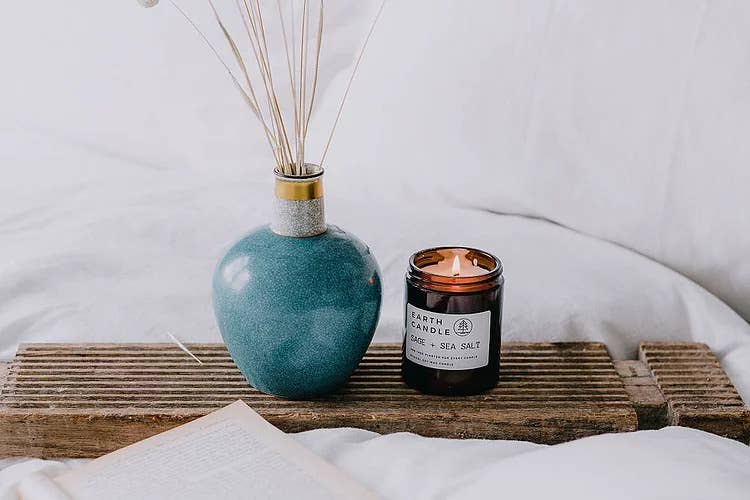 Sage + Sea Salt Soy Wax Eco Candle: 120ml - 25hr Burn