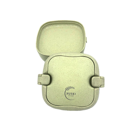 Huski Home sustainable rice husk lunchbox in pistachio