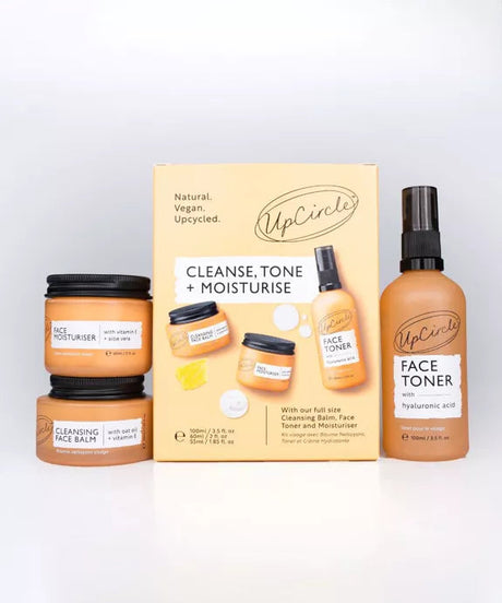 Eco Friendly Vegan & Wellbeing Gift - Cleanse, Tone + Moisturise Set